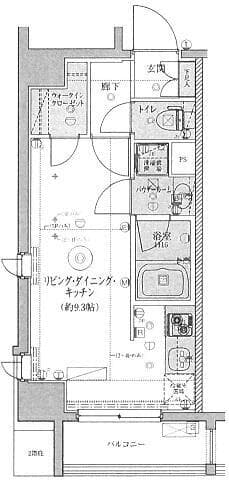 ＬＥＸＥ東京ＮｏｒｔｈⅡ 204の間取り 1
