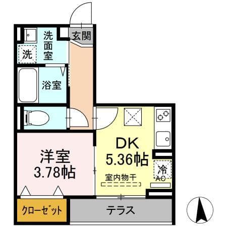 グリシーヌ 103の間取り 1