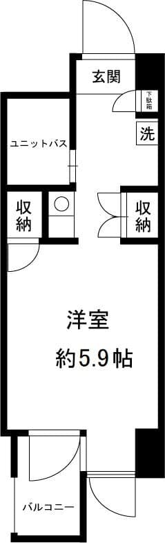 アーツ白河 603の間取り 1