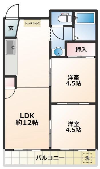 ガーデンズソレイユ 2階の間取り 1