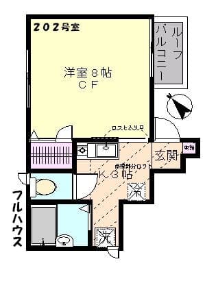 フルハウス 2階の間取り 1