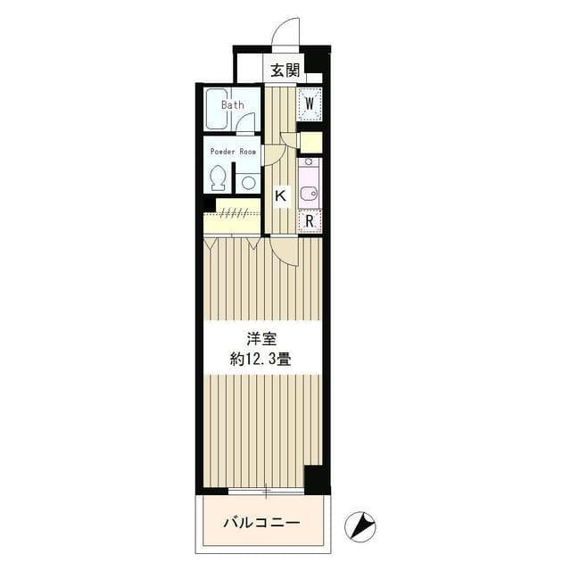 パークハイツ駒込 2階の間取り 1
