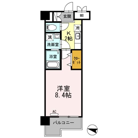 カーサ フェリーチェ 柴又 104の間取り 1