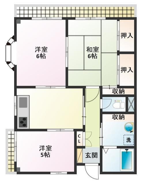 リーブル亀有 3階の間取り 1