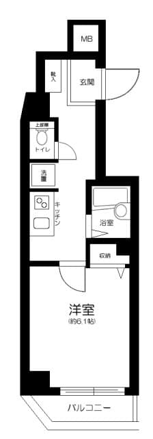 桜台駅 徒歩4分 マンション 5階の間取り 1