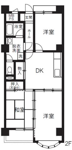 イーグランド光が丘 2階の間取り 1