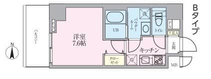 Adachi Liner Toneri Residence 5階の間取り 1