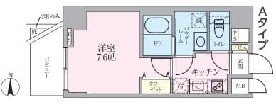Adachi Liner Toneri Residence 8階の間取り 1