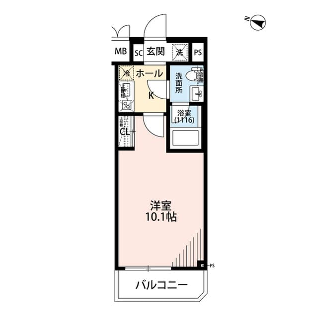 プレール・ドゥーク中板橋Ⅱ 2階の間取り 1