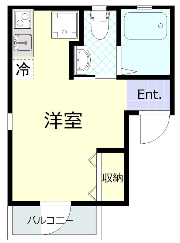 CityPopSumiyoshi 3階の間取り 1