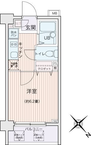 エコロジー都立大学レジデンス 5階の間取り 1