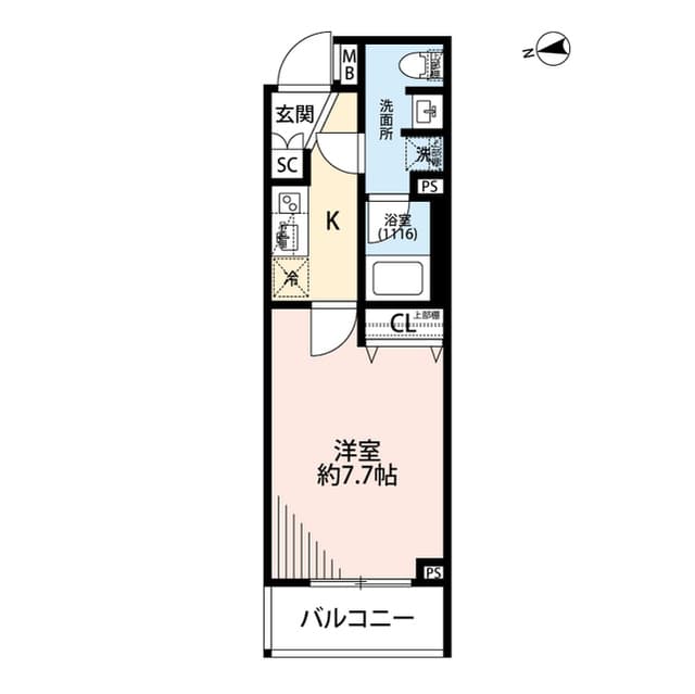 プレール・ドゥーク三軒茶屋 2階の間取り 1