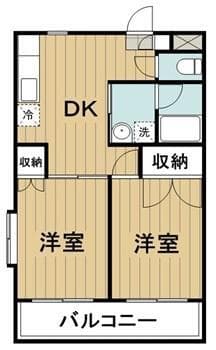 第6島田マンション 3階の間取り 1