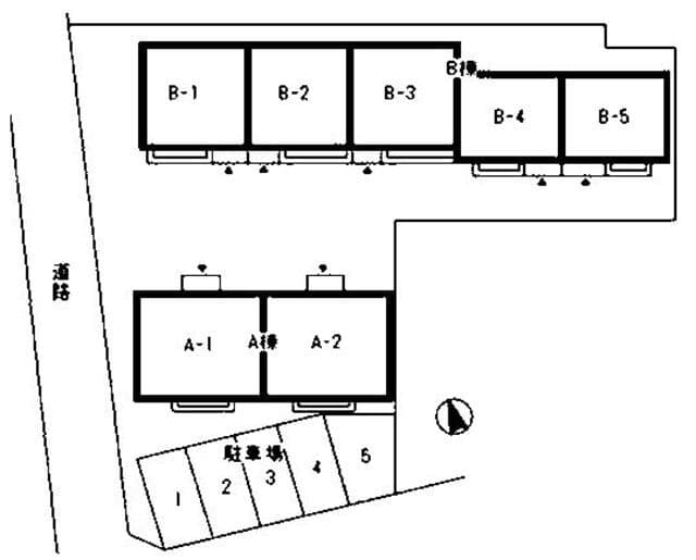 テラスハウス大井 2階の地図 1