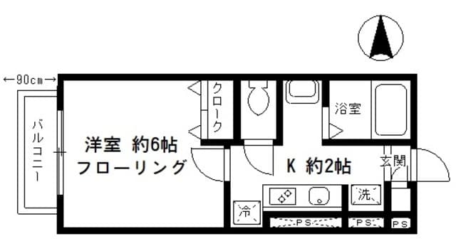 Ｓａｎ　Ｄｉｍａｓ　Ａｋａｂａｎｅ 2階の間取り 1