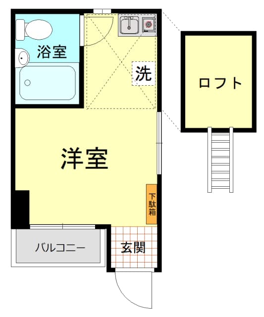 エスポワール北新宿第３ 1階の間取り 1