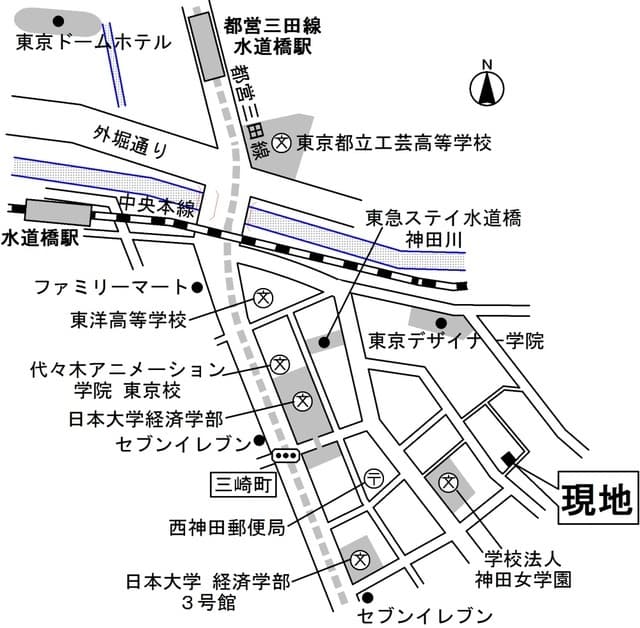 ＱＵＥＳＴ　ＳＱＵＡＲＥ　ＴＡＴＥＮＯ 3階の地図 1