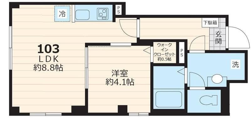 Le Chien　ルシアン 1階の間取り 1