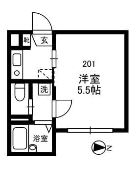 エクセル十条 2階の間取り 1