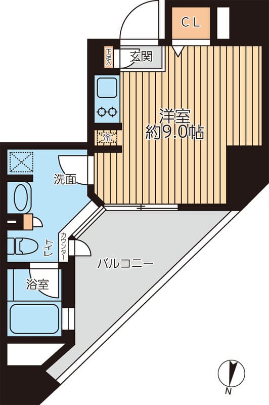 プライマルフロント錦糸町 10階の間取り 1