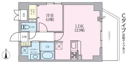 Adachi Liner Toneri Residence 2階の間取り 1