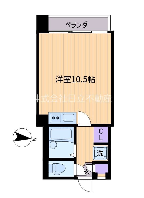 シャトレ明大前 3階の間取り 1