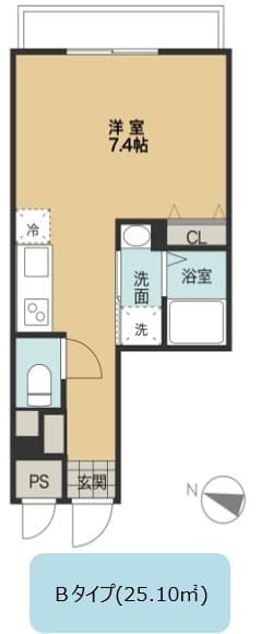 プライマル品川西大井 1階の間取り 1