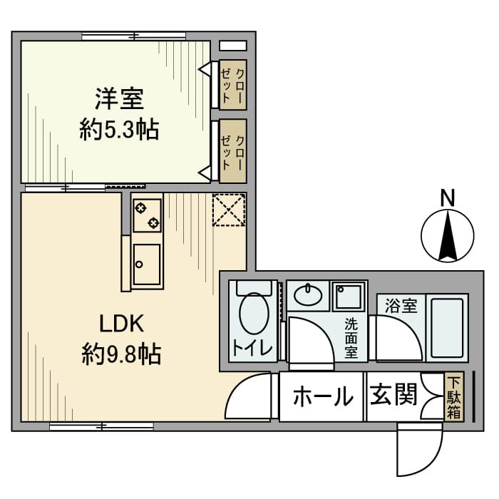 ｖｉｌｌａｇｅ　ｆｏｒｅｓｔ　自由が丘 1階の間取り 1