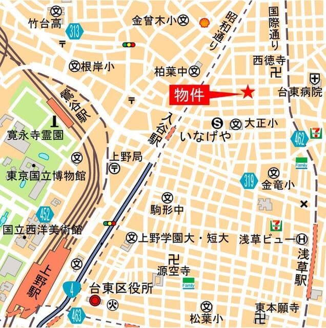 ディームス入谷I 10階の地図 1