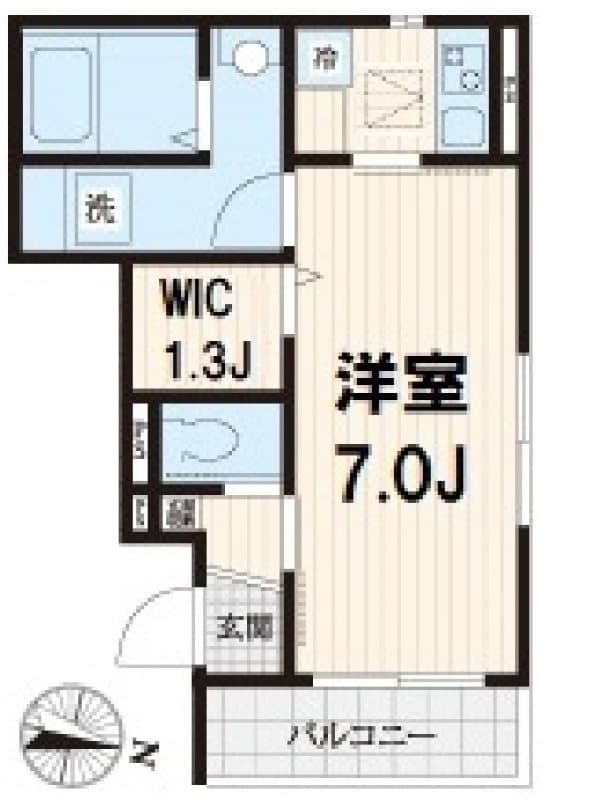 シエンヌ石神井公園 1階の間取り 1