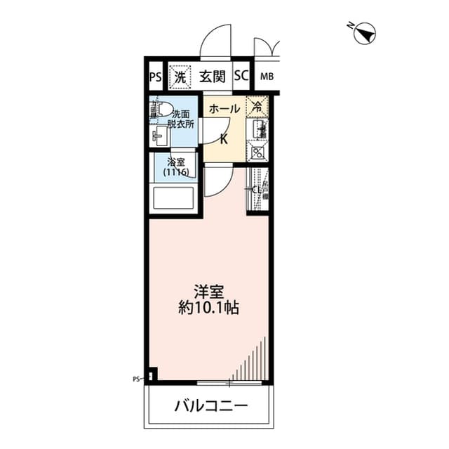 プレール・ドゥーク中板橋Ⅱ 3階の間取り 1