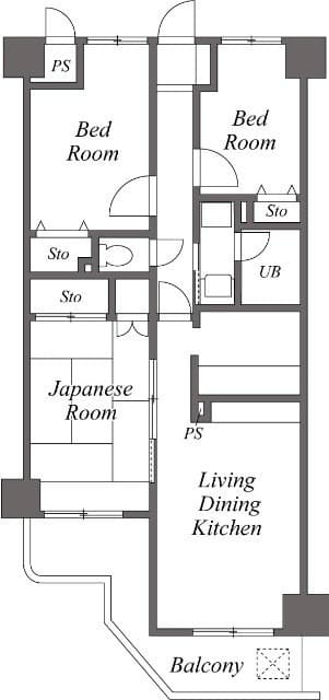 ドミール善福寺 6階の間取り 1