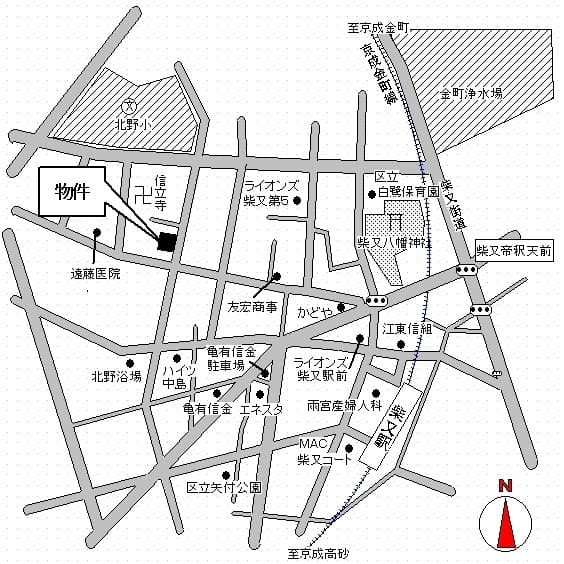 清晃マンション ４０２号室の地図 1