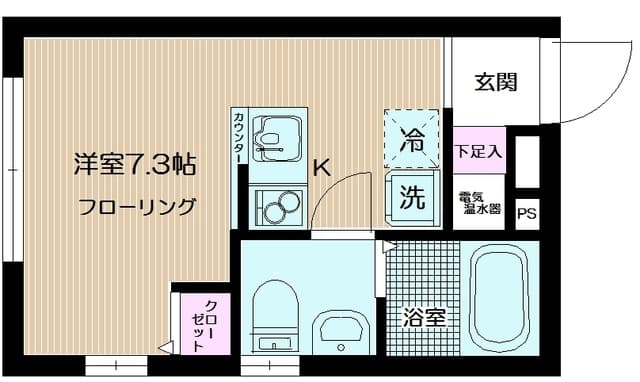 コローナ赤羽 2階の間取り 1