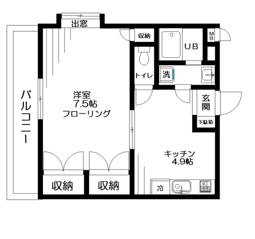 サングレース 2階の間取り 1