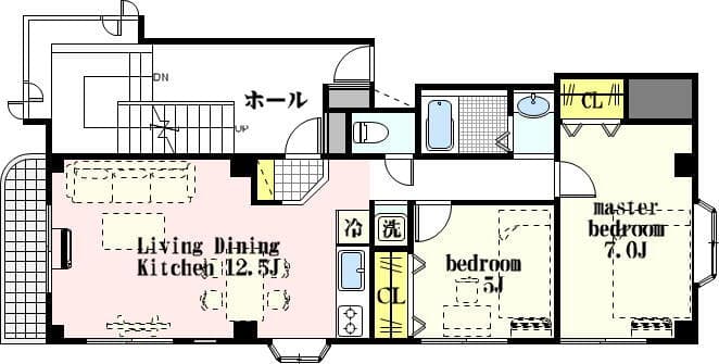 BNマンション 2階の間取り 1