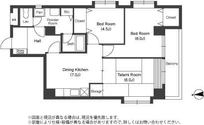 ドリームハイツ 3階の間取り 1