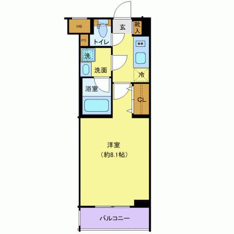 クレヴィスタ北赤羽 2階の間取り 1