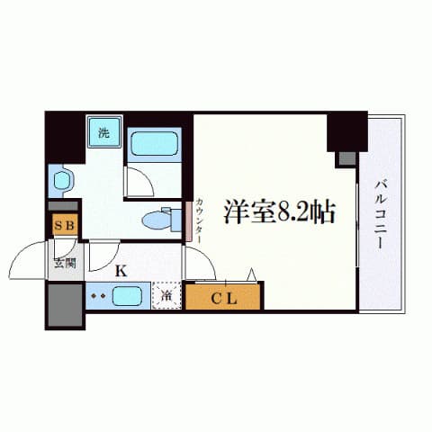 クレヴィスタ中野新橋 5階の間取り 1