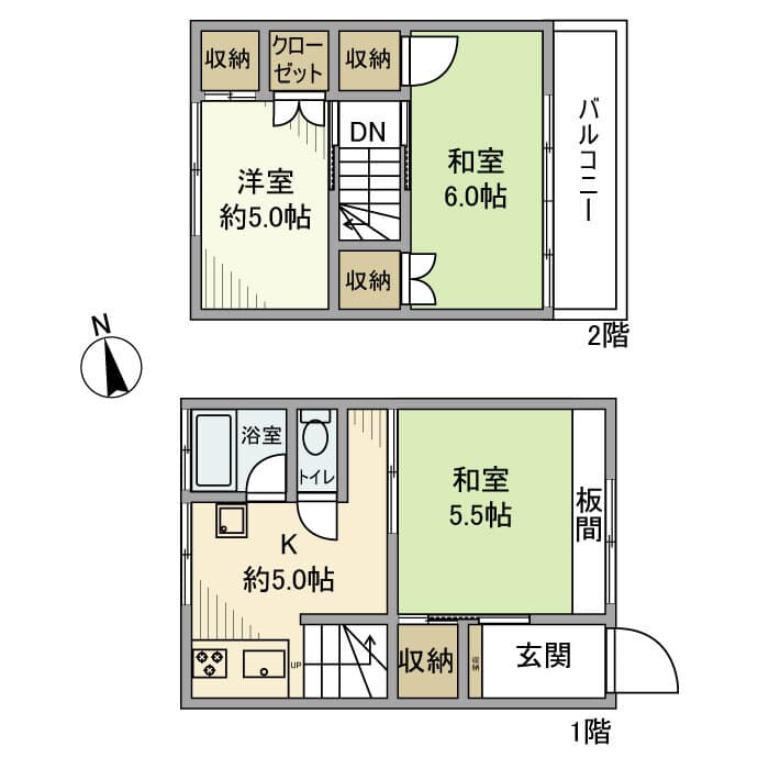 東小岩戸建 1階の間取り 1