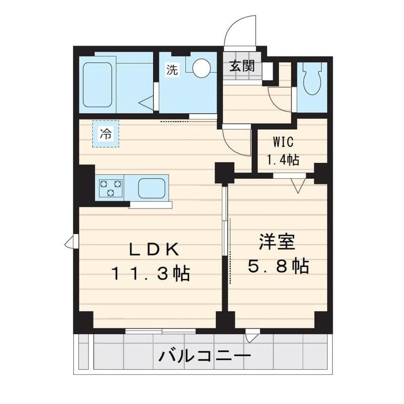 Araiz　APARTMENT 4階の間取り 1