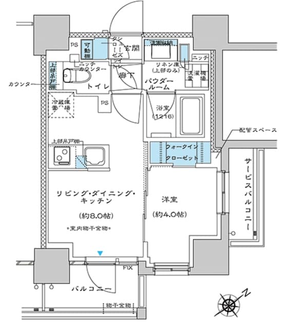 プレミスト板橋 11階の間取り 1