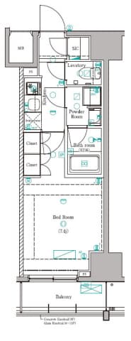 DIPS赤羽RESIDENCE 5階の間取り 1