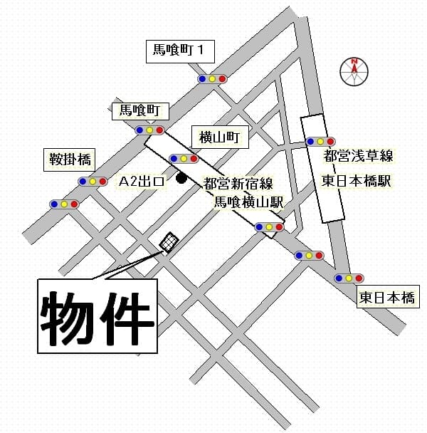 シトラス東日本橋 3階の地図 1