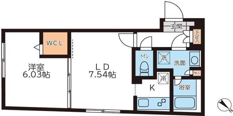 PASEO笹塚 2階の間取り 1