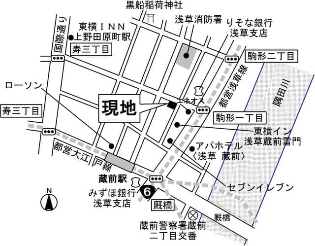 メゾン ASAKUSA G3 5階の地図 1