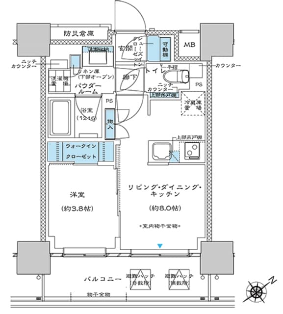 プレミスト板橋 6階の間取り 1