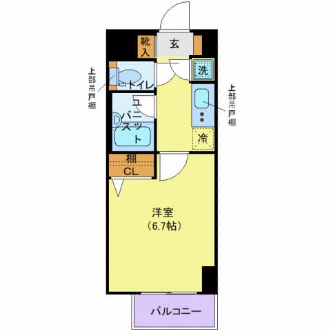 パレステュディオ早稲田 3階の間取り 1