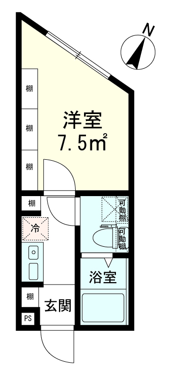 the14 HIGASHI-JUJO 2階の間取り 1