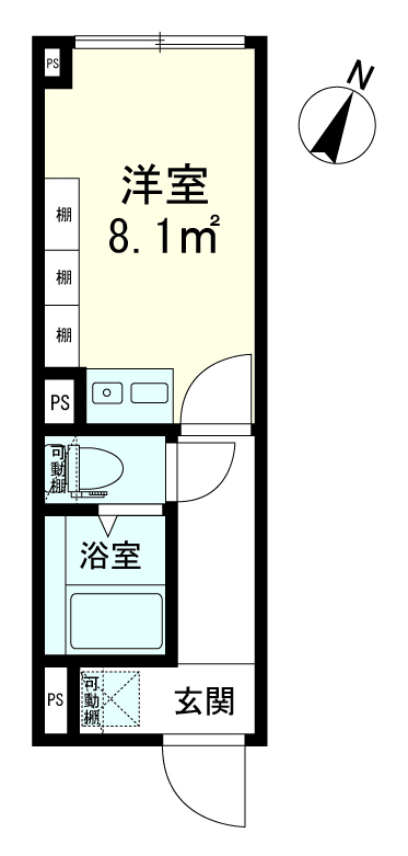 the14 HIGASHI-JUJO 4階の間取り 1